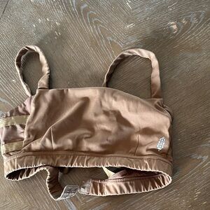 FP Movement by Free People Bronze Satin Sports Bra
